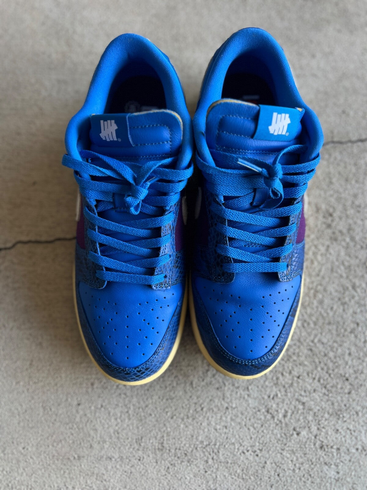 Nike Dunk Low UNDFT 5 On It Dunk vs AF1 Pre-Owned Men's US 11 Extra Laces No Box