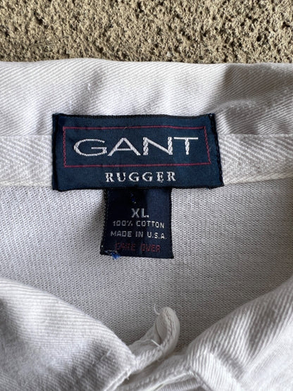 Vintage 90's Gant Rugged Classic Prep Striped Rugby Shirt