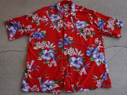 Vintage Aloha Hut Hawaiian Button Up Shirt