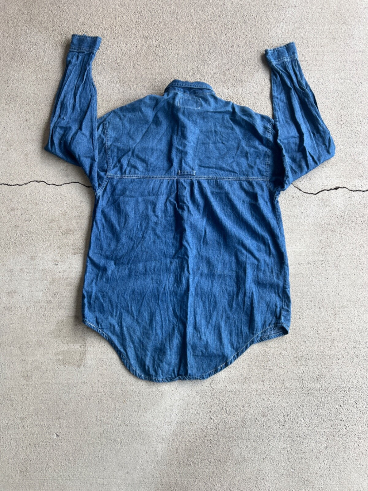 Vintage 90's Bugle Boy New Basics Denim Button Up Shirt