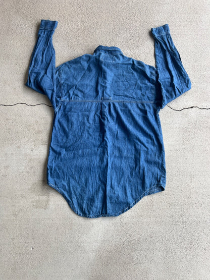 Vintage 90's Bugle Boy New Basics Denim Button Up Shirt