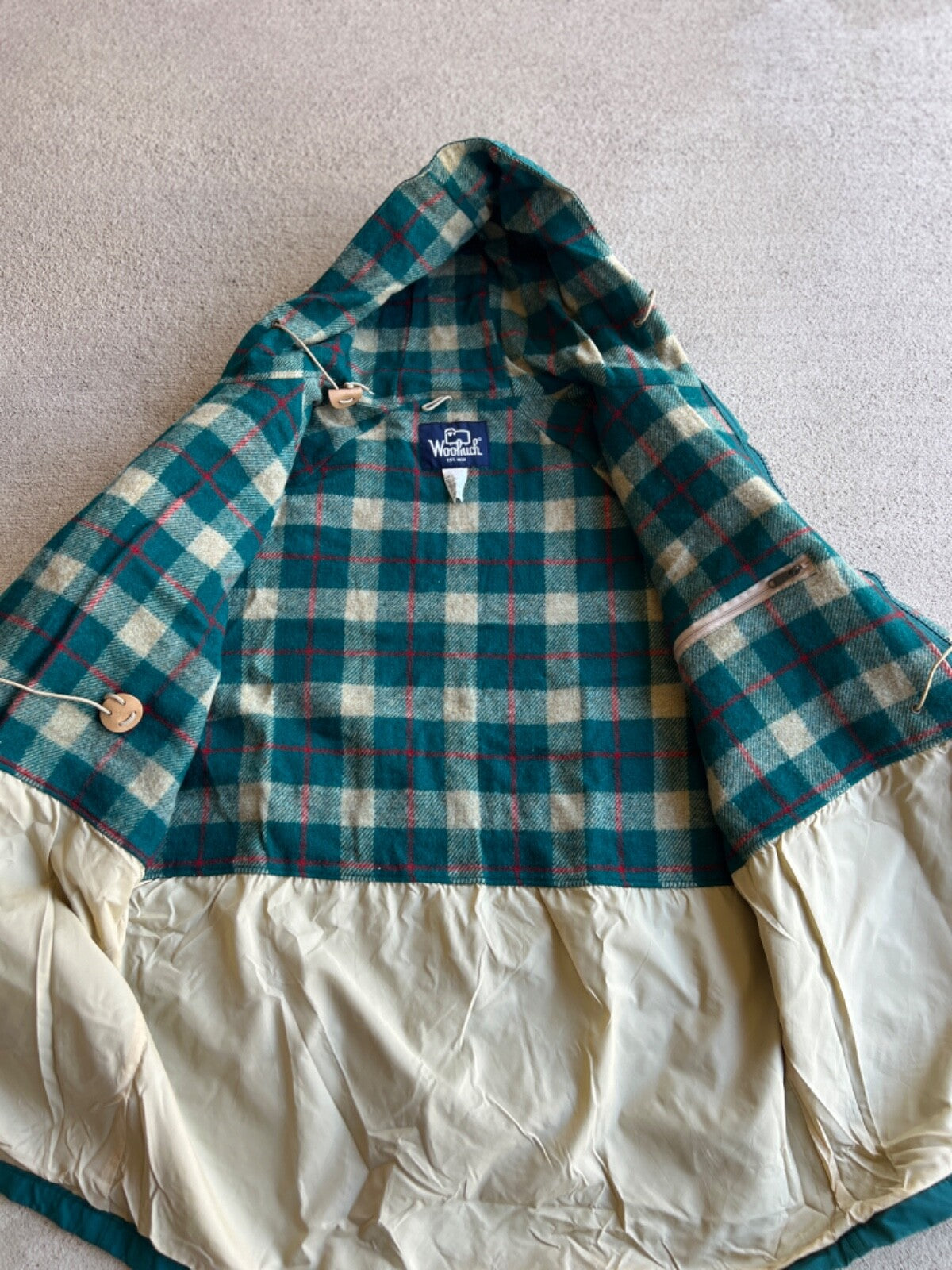 Vintage 80's Woolrich Blanket Lined Parka Jacket