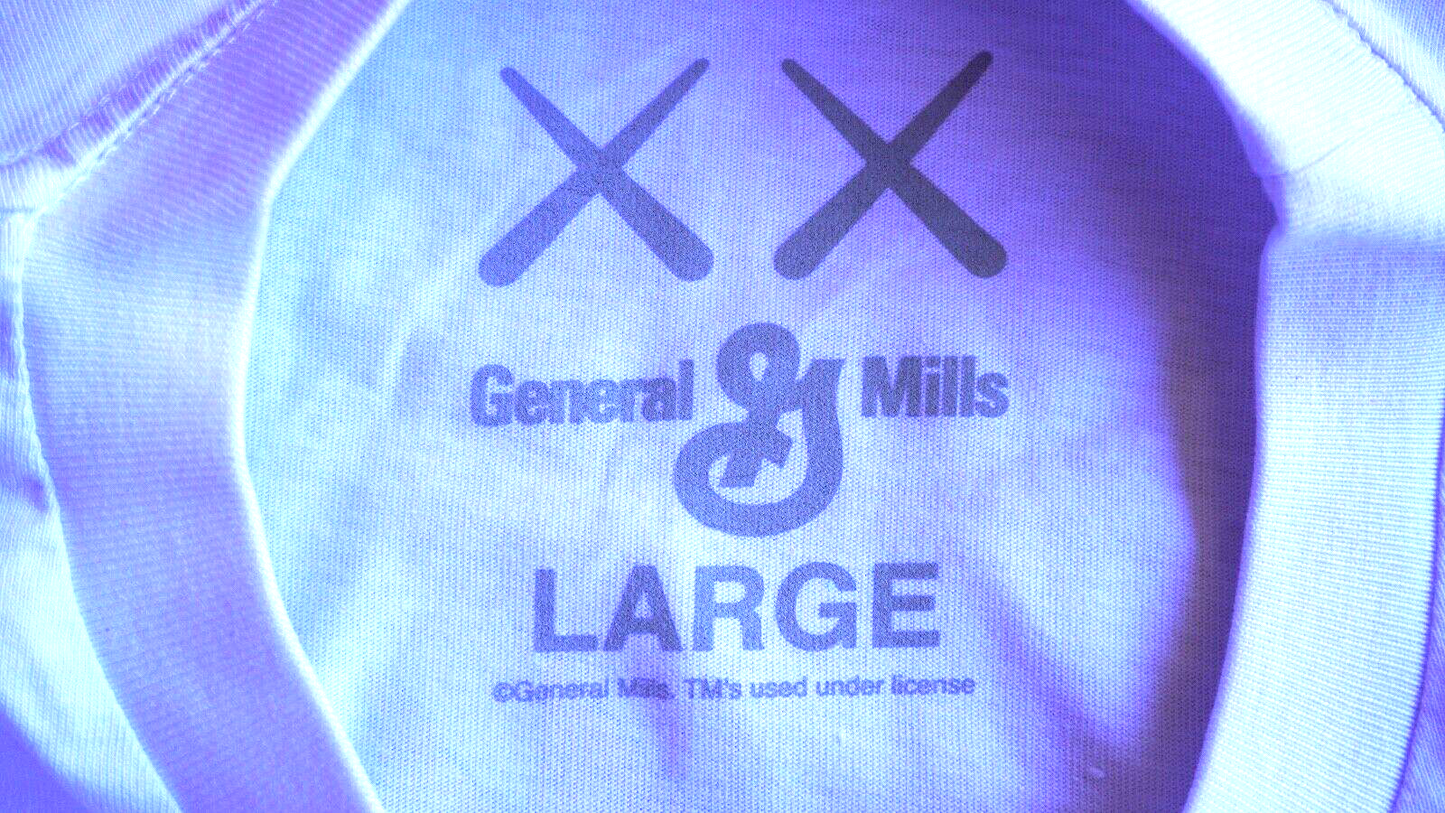 KAWS X General Mills Count Chocula T-Shirt New w/o Plastic Bag