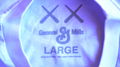 KAWS X General Mills Count Chocula T-Shirt New w/o Plastic Bag