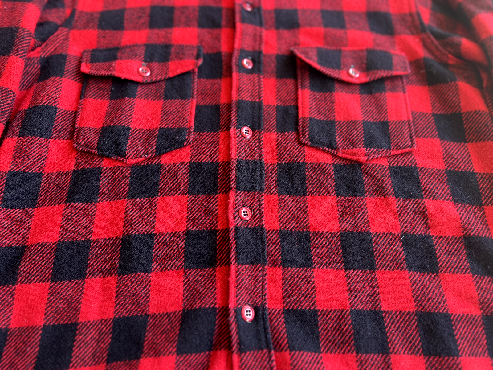 Vintage 80's Saks Fifth Avenue Buffalo Button Up Shirt