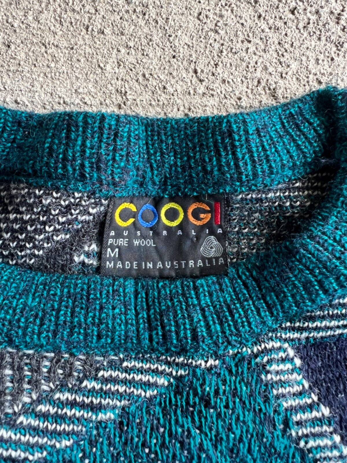 Vintage Coogi Geometric  Crewneck Sweater