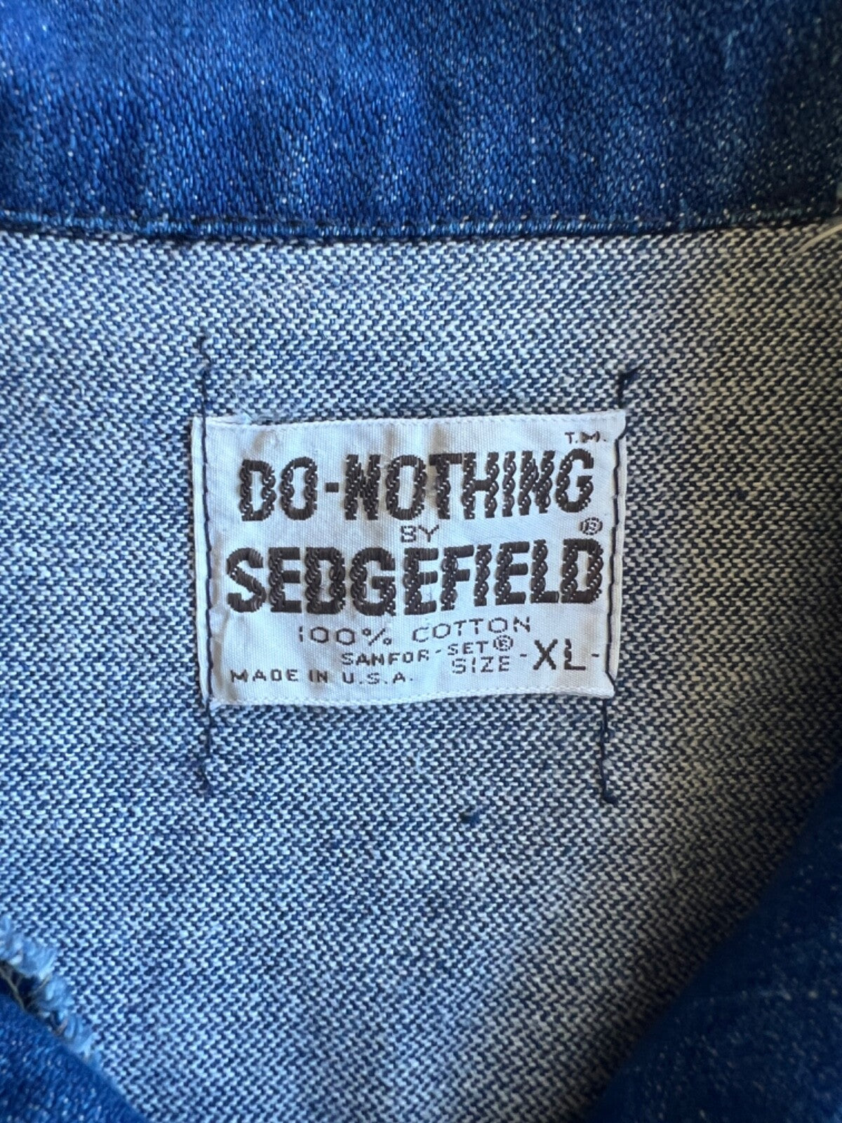 Vintage Sedgefield Do Nothing Denim Work Overshirt
