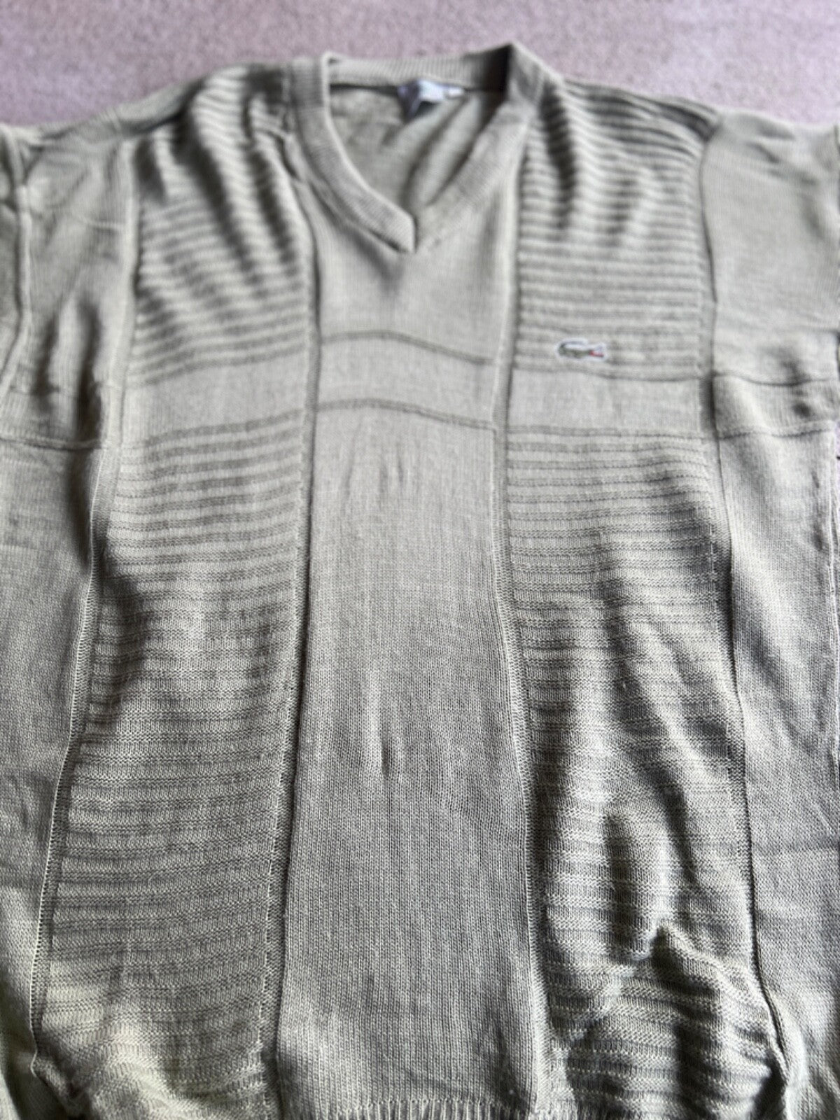 Vintage 90's Lacoste V-Neck Sweater