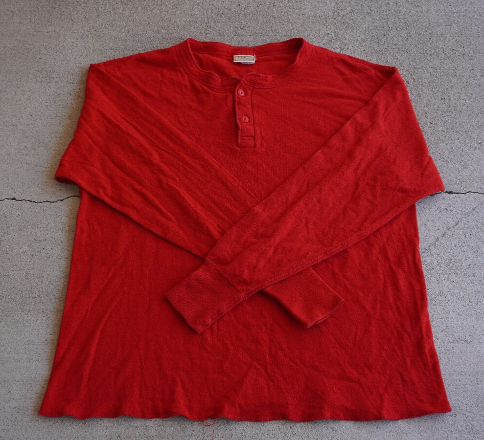 Vintage 80's L.L. Bean Long Sleeve Henley Shirt