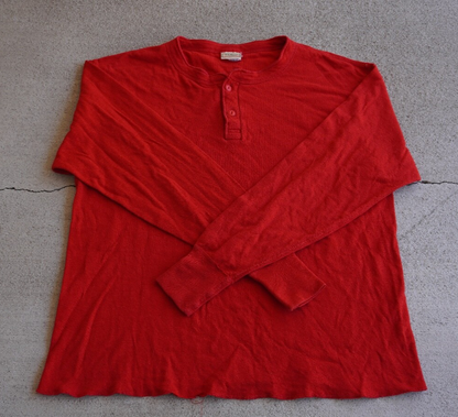 Vintage 80's L.L. Bean Long Sleeve Henley Shirt