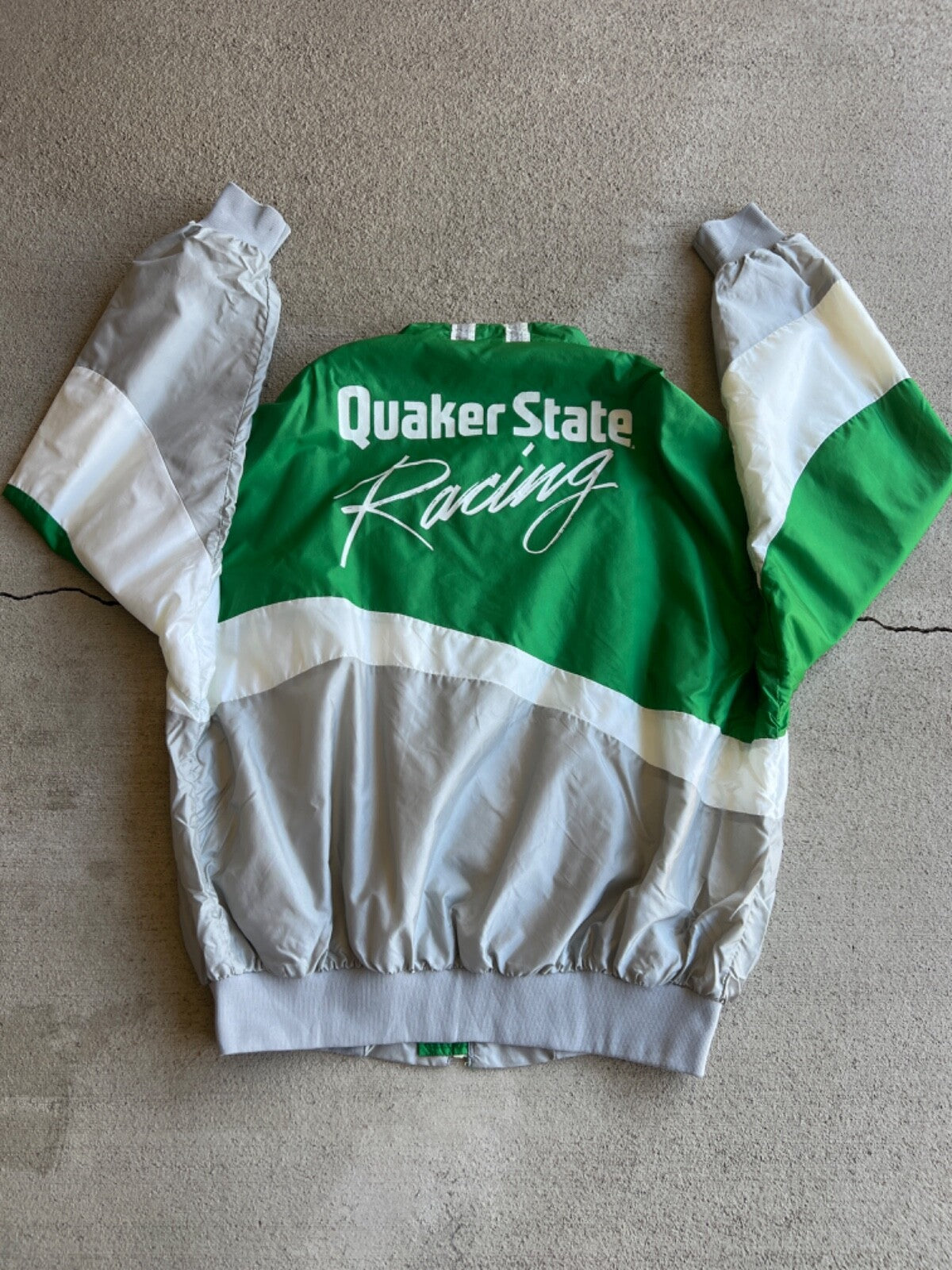 Vintage 90's Swingster Quaker State Racing Windbreaker Jacket