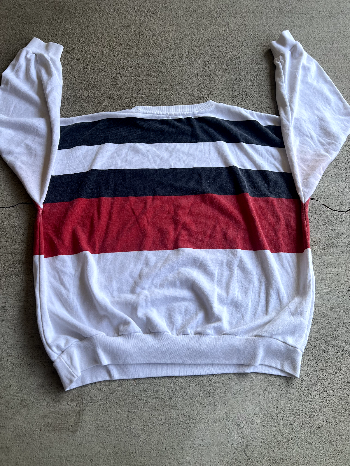 Vintage 90's Adidas "54" Striped Crewneck Sweatshirt