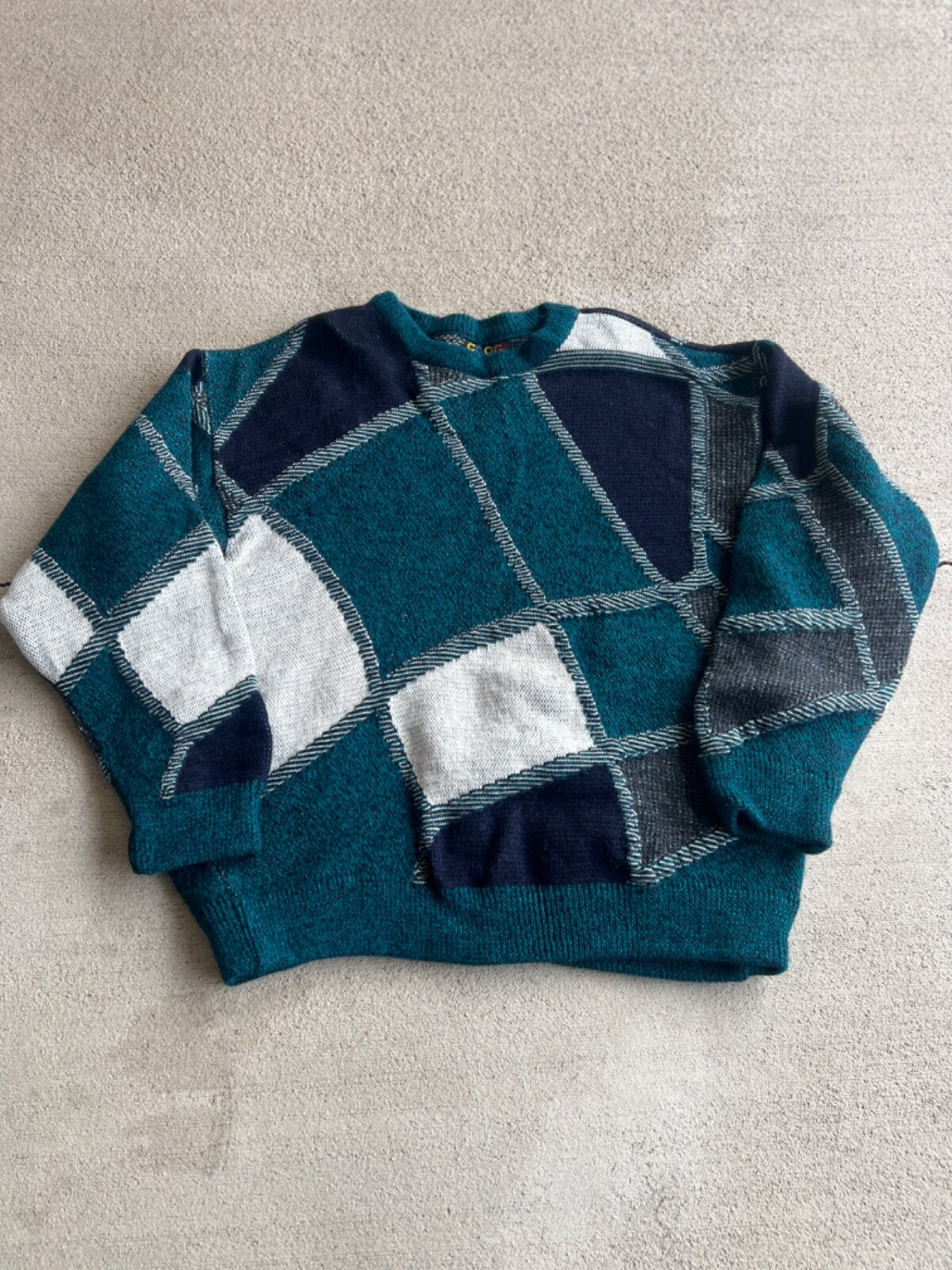 Vintage Coogi Geometric  Crewneck Sweater