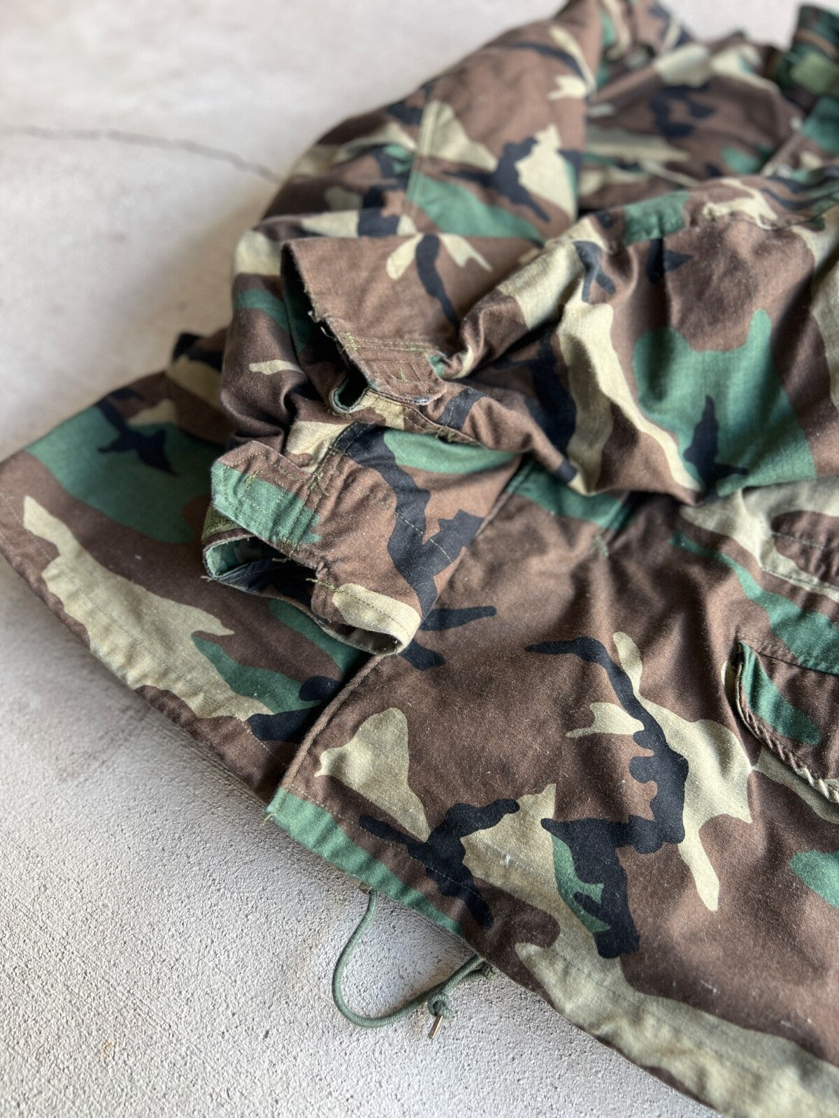 Vintage Alpha Industries Woodland Camo Cold Weather Field Coat