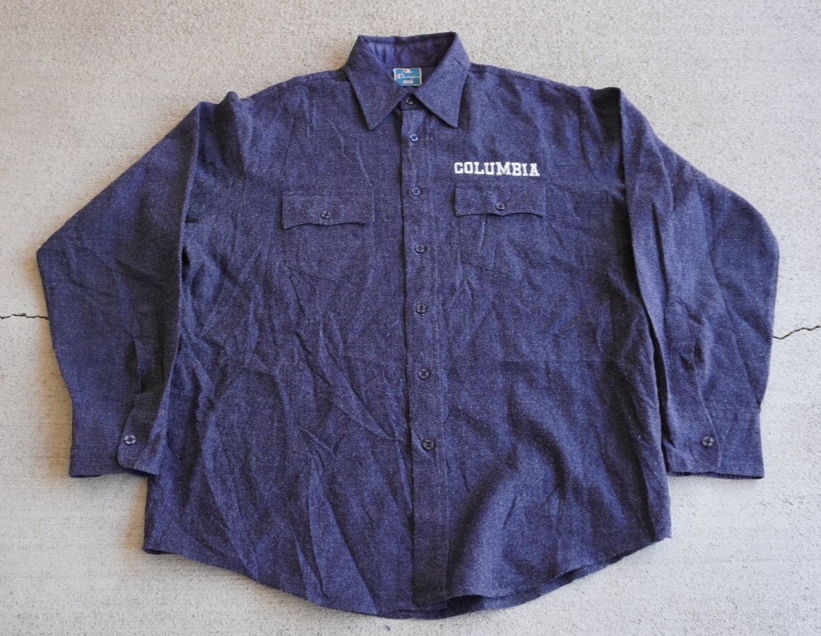Vintage 90's Champion "Columbia" Button Up Shirt