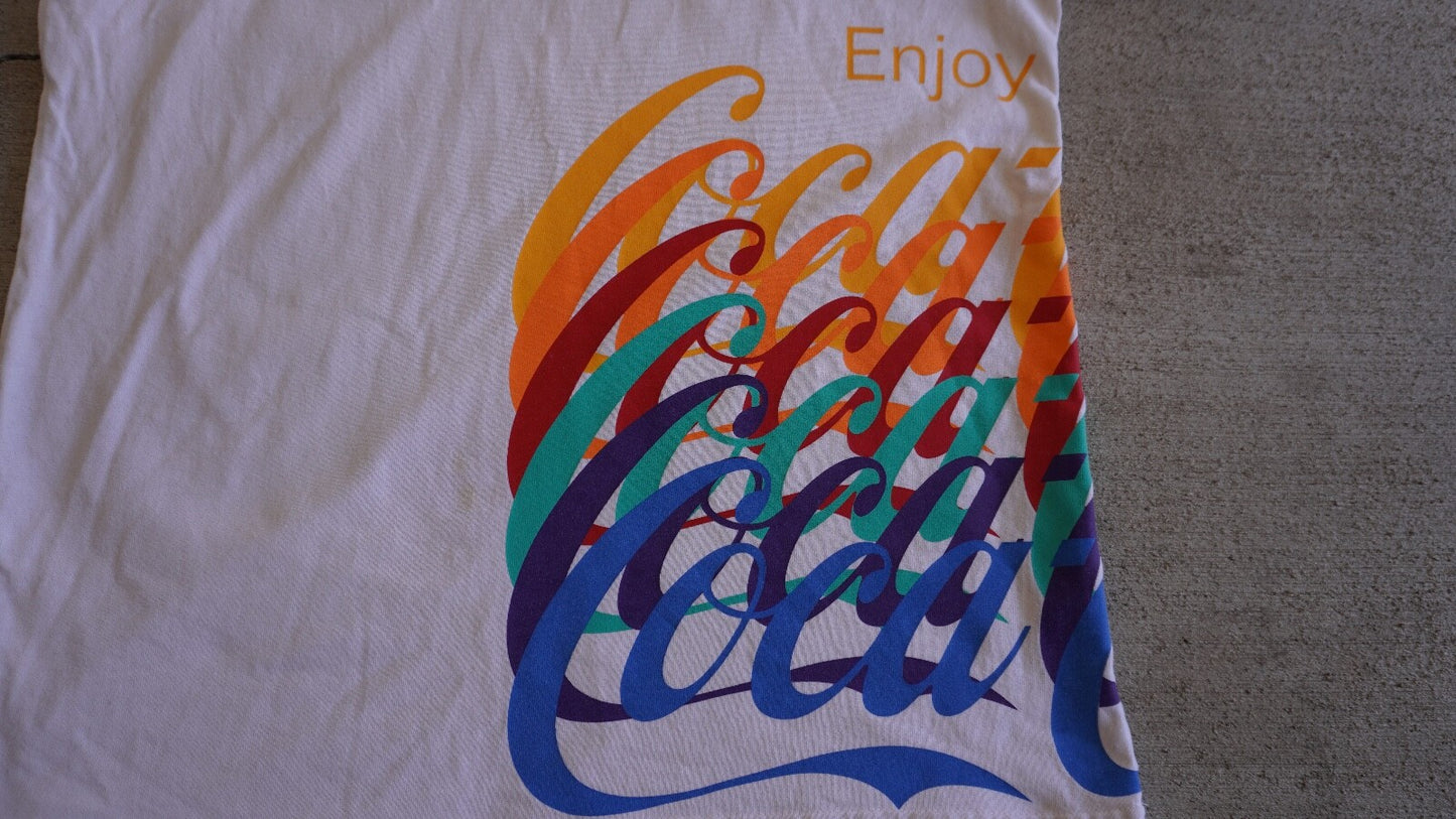 Champion X Coca-Cola Long Sleeve Multi-Colored Graphic Logo T-Shirt