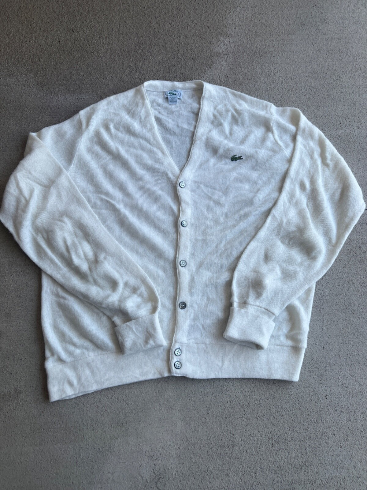 Vintage 90's IZOD Lacoste Classic Cardigan Sweater