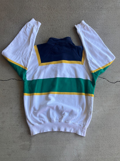 Vintage 90's Nautica "Yacht Club" Mock Neck Pullover Sweatshirt