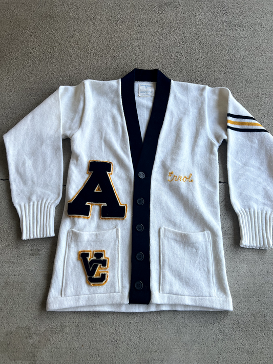 Vintage 70's Champion Varsity Cardigan Sweater