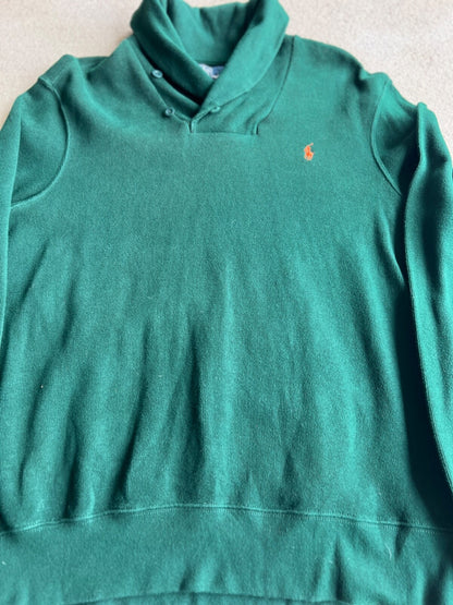 Y2K Vintage Polo Ralph Lauren Shawl Mock Neck Sweater
