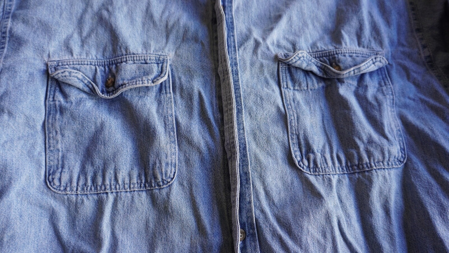 Vintage 80's Gap Denim Button Down Shirt