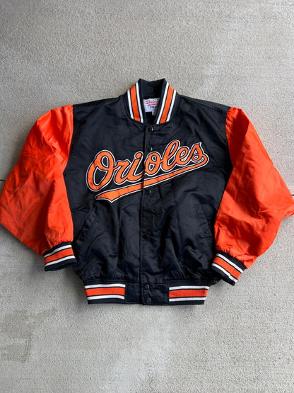 Vintage 90's Starter Diamond Baltimore Orioles Bomber Jacket