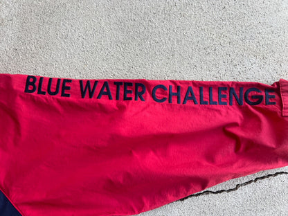 Vintage 90's Nautica Blue Water Challenge Packable Hood Sailing Jacket