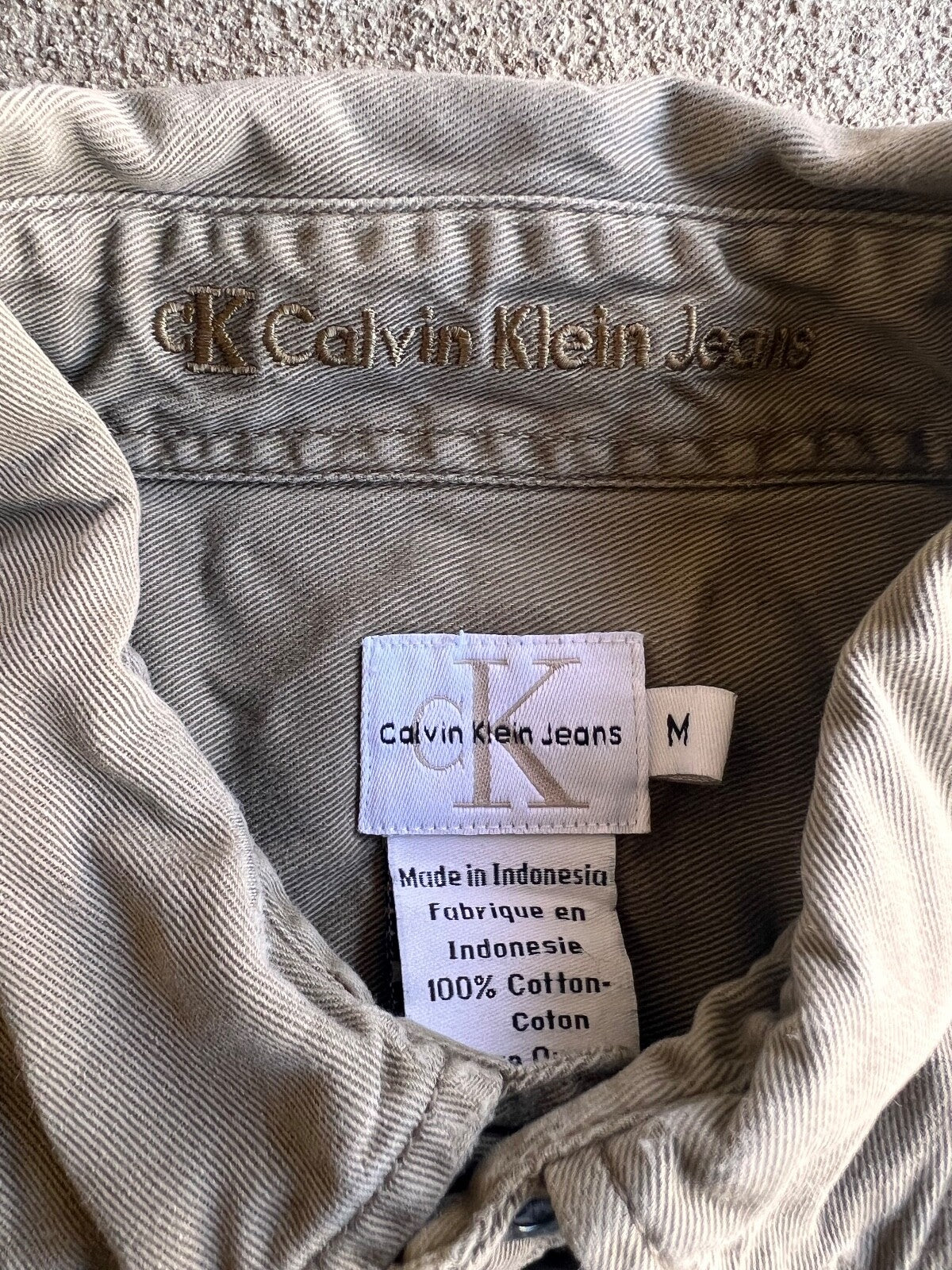 Vintage Y2K Calvin Klein Jeans CPO Button Down Shirt