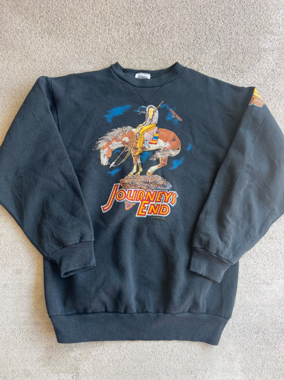 Vintage 80's James Earle Fraser "Journey's End" Graphic Crewneck Sweatshirt