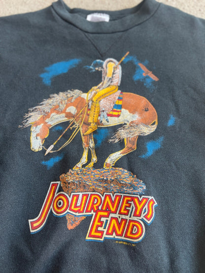 Vintage 80's James Earle Fraser "Journey's End" Graphic Crewneck Sweatshirt