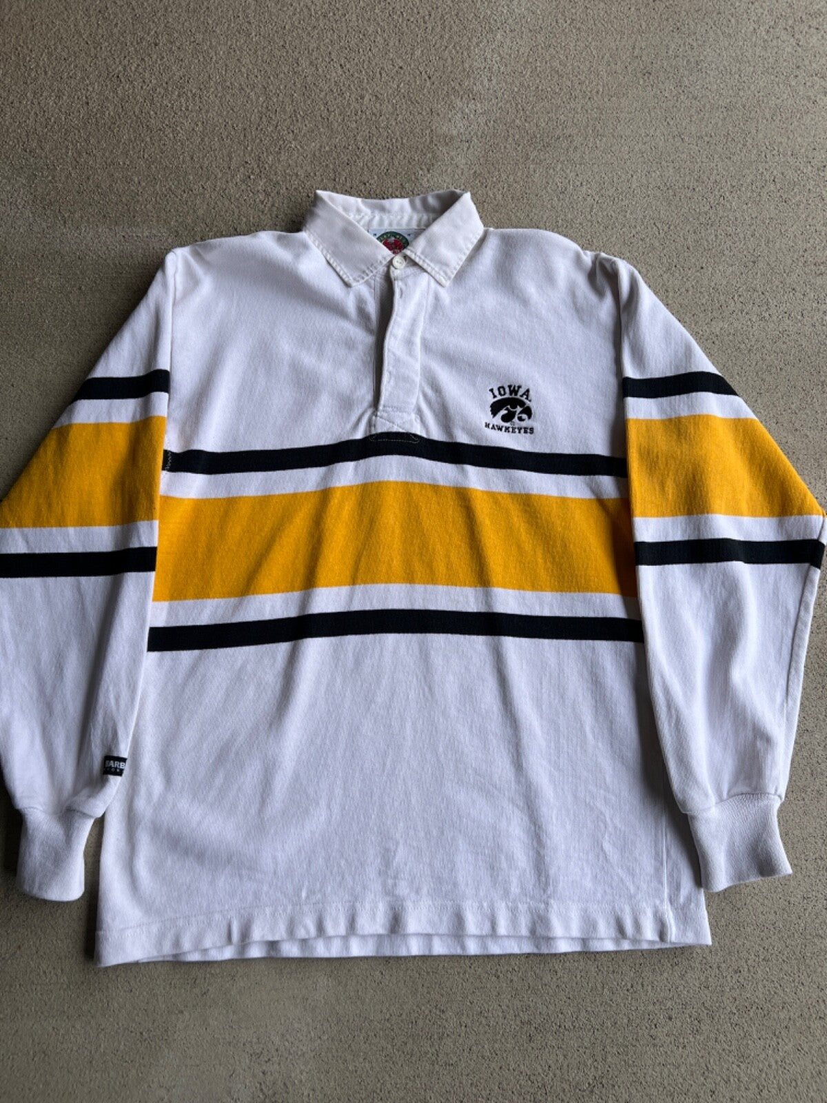 Vintage 90's Barbarian Iowa Hawkeyes Rugby
