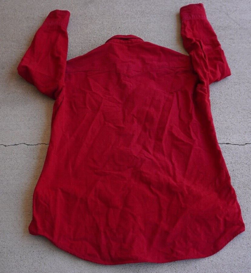 Vintage Lee Red Western Button Up Shirt