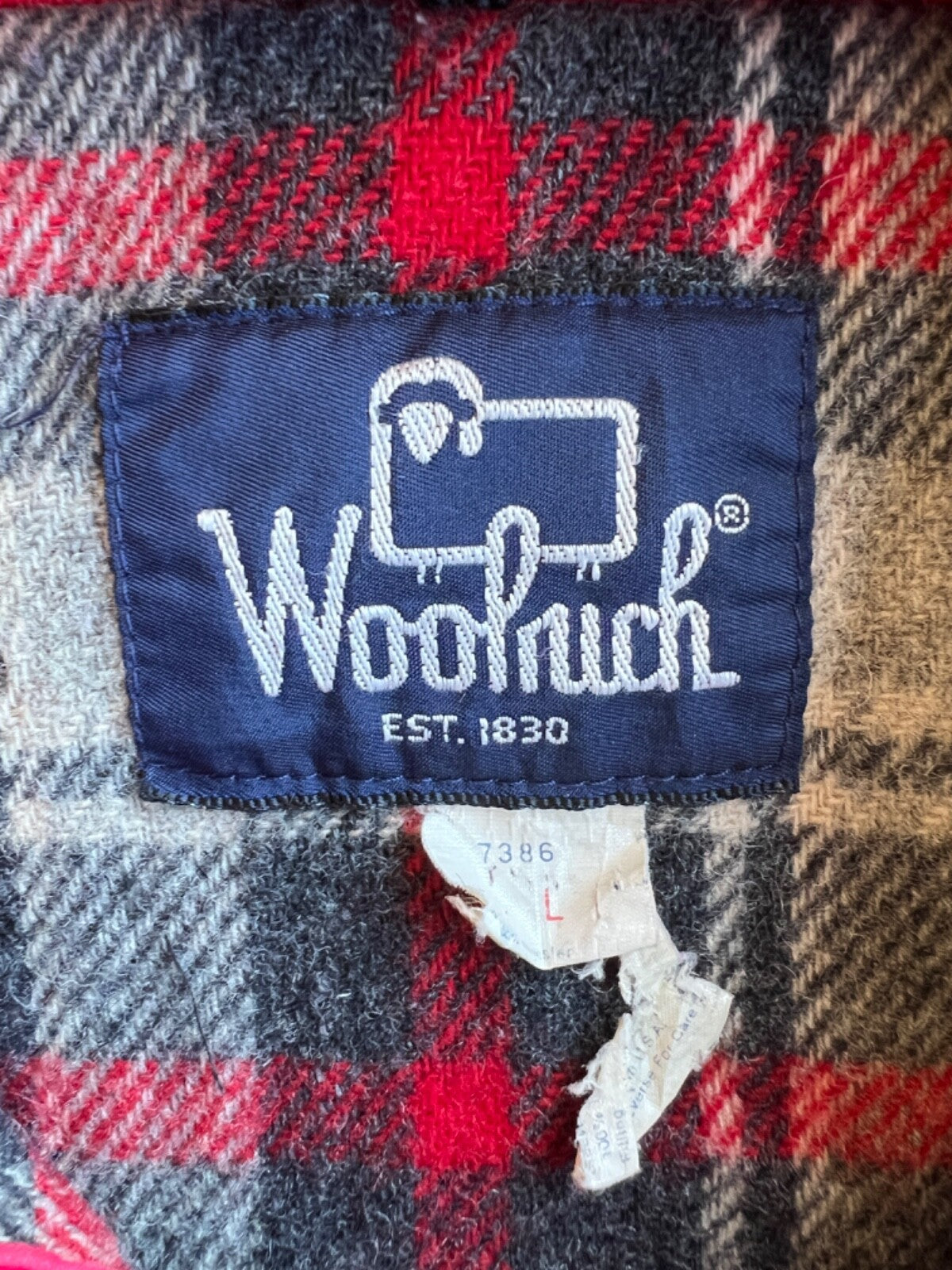 Vintage Woolrich Packable Hood Blanket Lined Parka Jacket