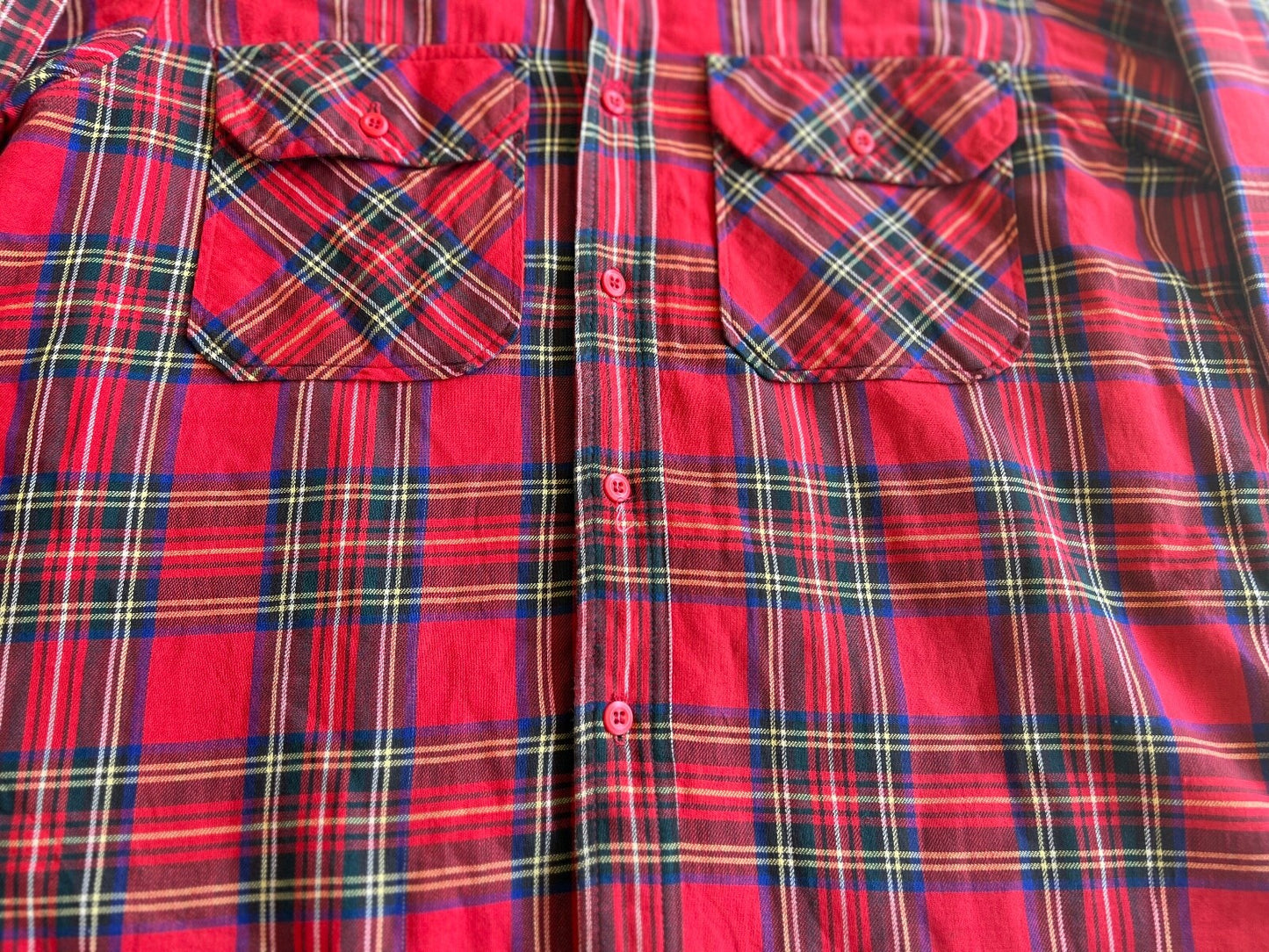 Vintage 80's L.L. Bean Tartan Button Up Overshirt