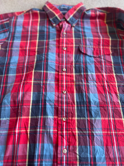 Vintage 90's Gant Foxhunt Plaid Button-Down Shirt