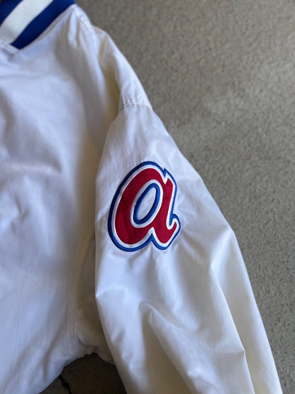 Vintage 90's Majestic Cooperstown Atlanta Braves Bomber Jacket