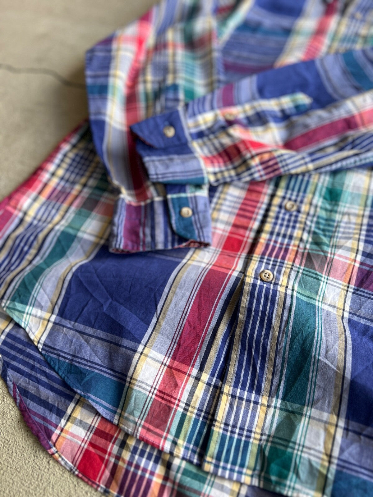 Vintage 90's Gant Fox Hunt Plaid Button Down Shirt