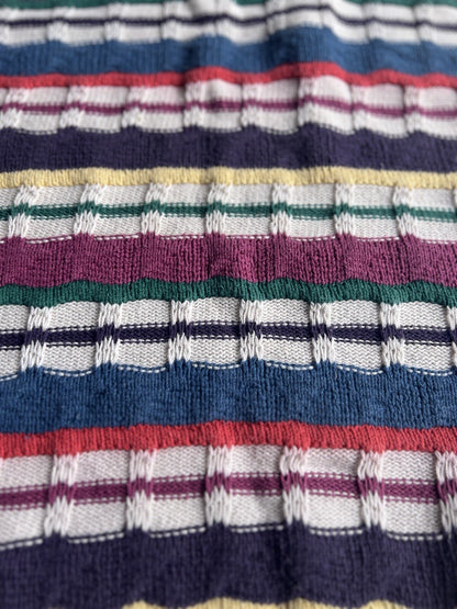 Vintage 90's Eddie Bauer Striped Knit Crewneck Sweater
