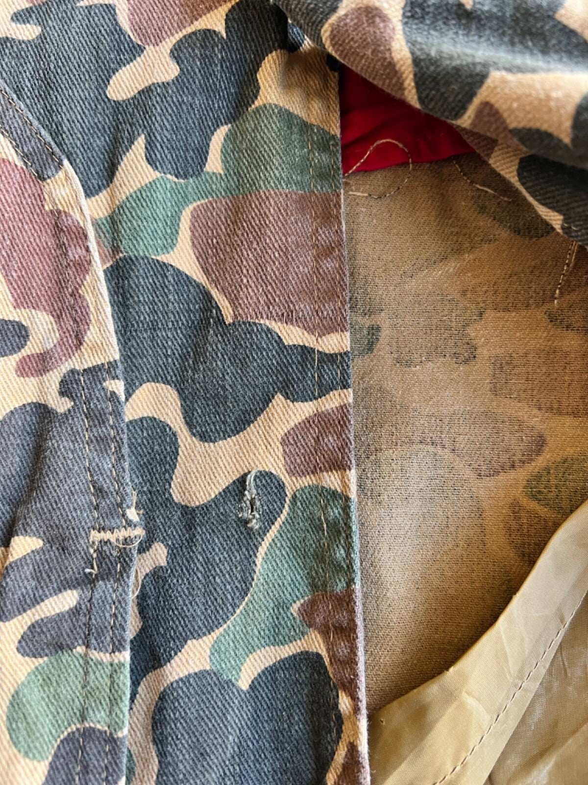 Vintage 70's Sears Woodland Camo Hunting Jacket