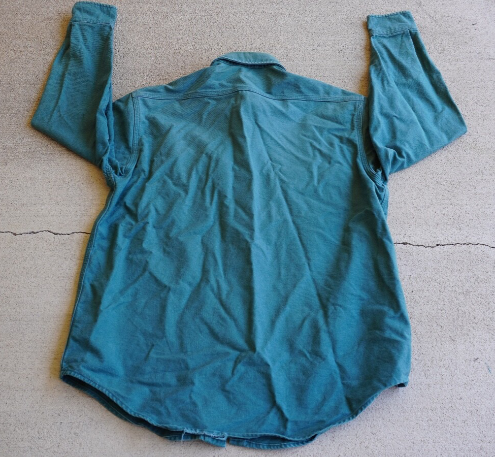 Vintage 90's Carhartt "Spenard Builders Supply"  Button Up Work Shirt