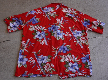 Vintage Aloha Hut Hawaiian Button Up Shirt