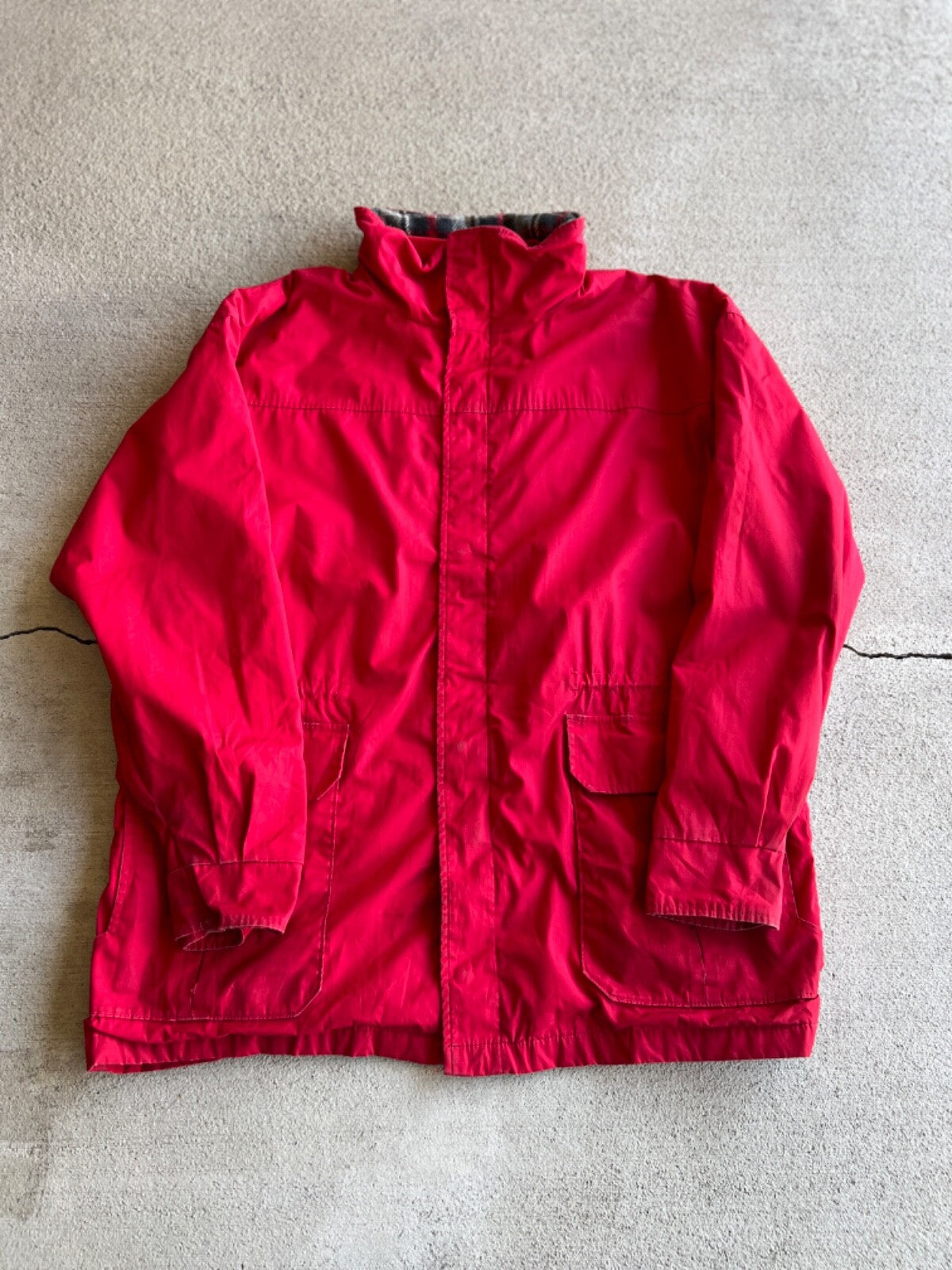 Vintage Woolrich Packable Hood Blanket Lined Parka Jacket