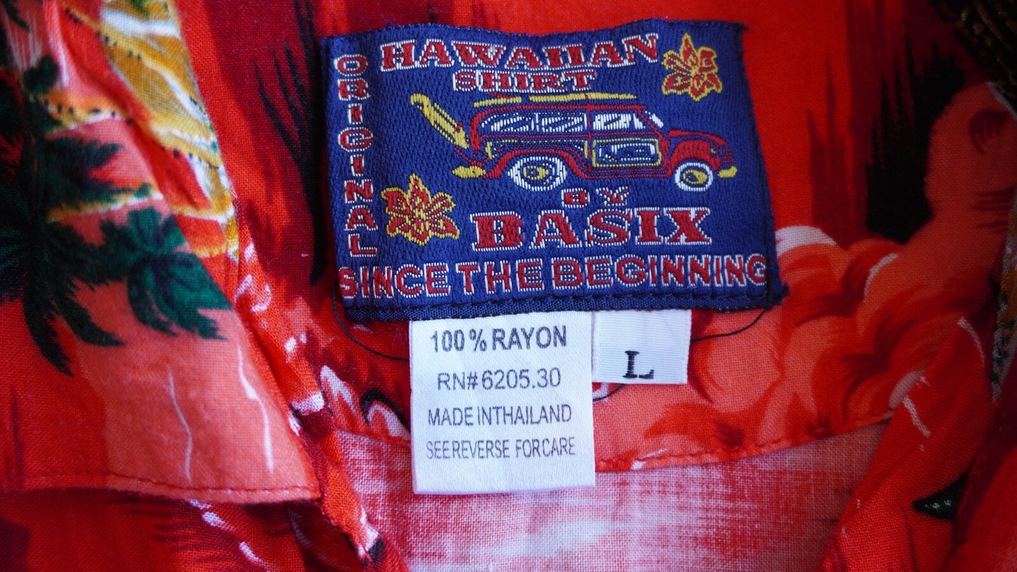 Vintage 90's BASIX Marlin Hawaiian Shirt