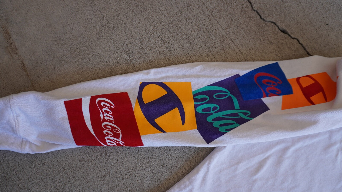 Champion X Coca-Cola Long Sleeve Multi-Colored Graphic Logo T-Shirt