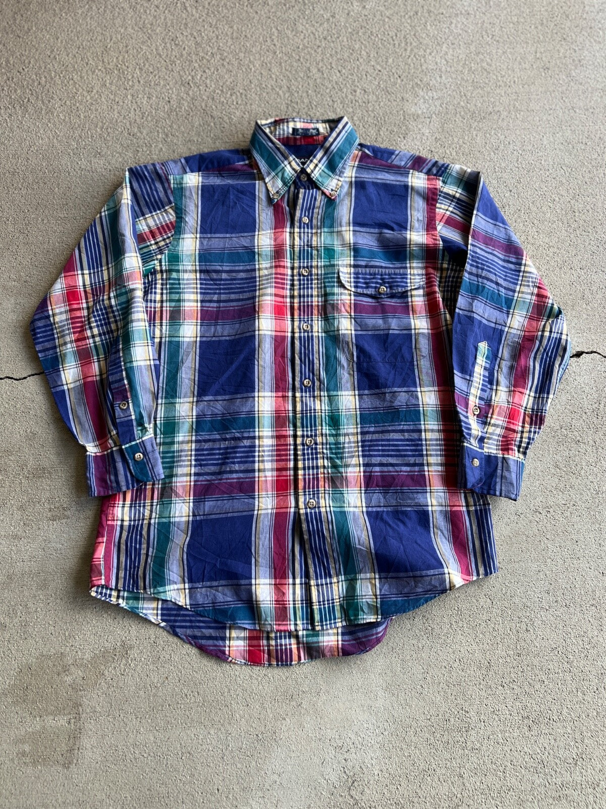 Vintage 90's Gant Fox Hunt Plaid Button Down Shirt