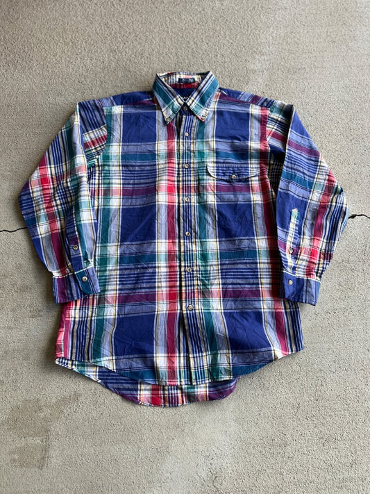 Vintage 90's Gant Fox Hunt Plaid Button Down Shirt
