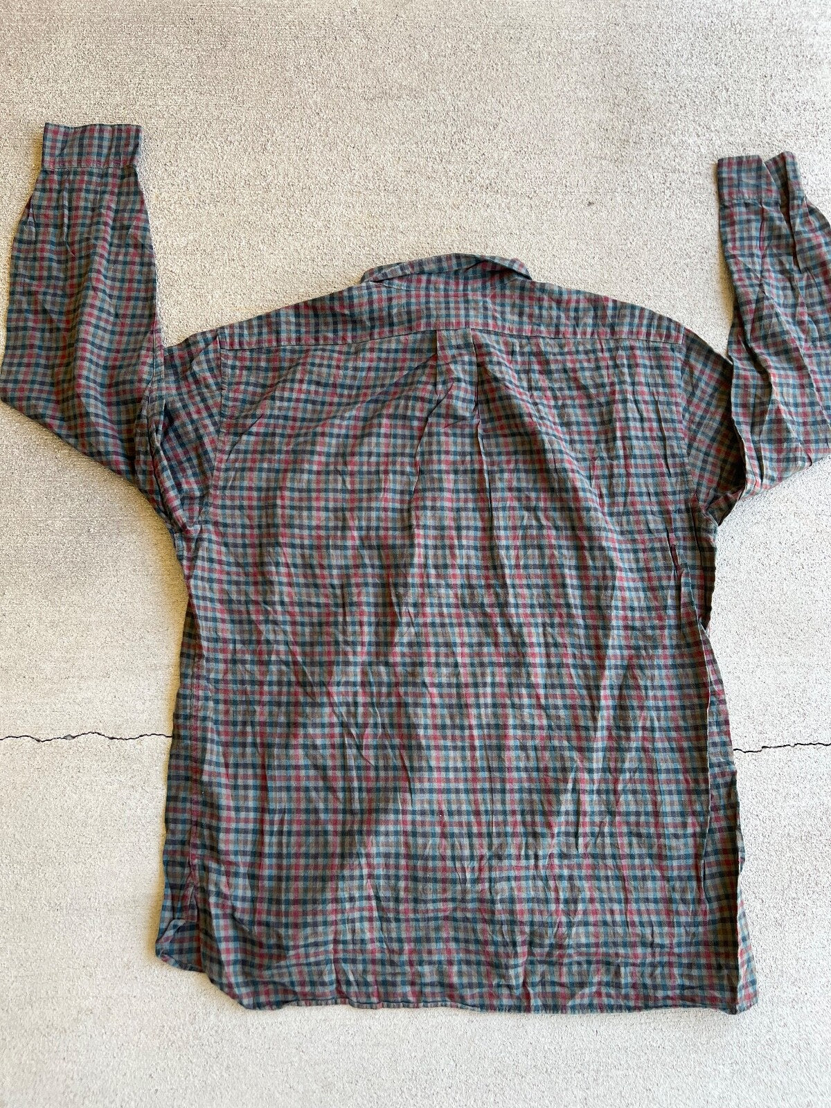 Vintage 90's J-Crew Tattersall Plaid Button Up Shirt