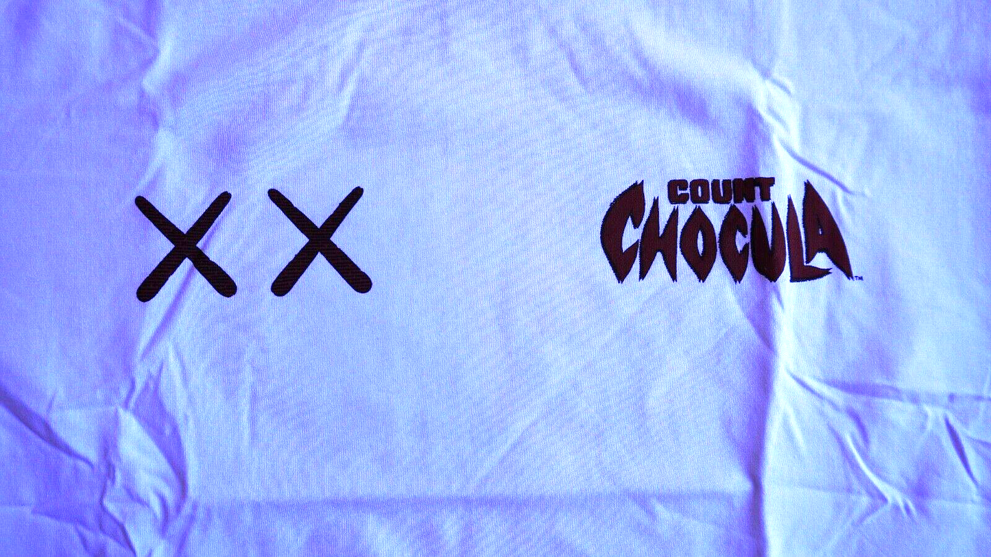 KAWS X General Mills Count Chocula T-Shirt New w/o Plastic Bag