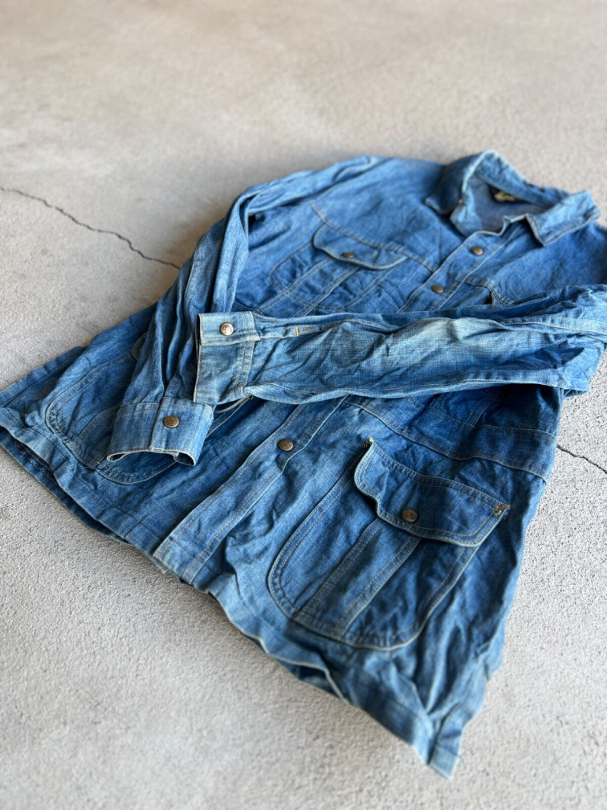 Vintage Lee Safari Denim Chore Jacket