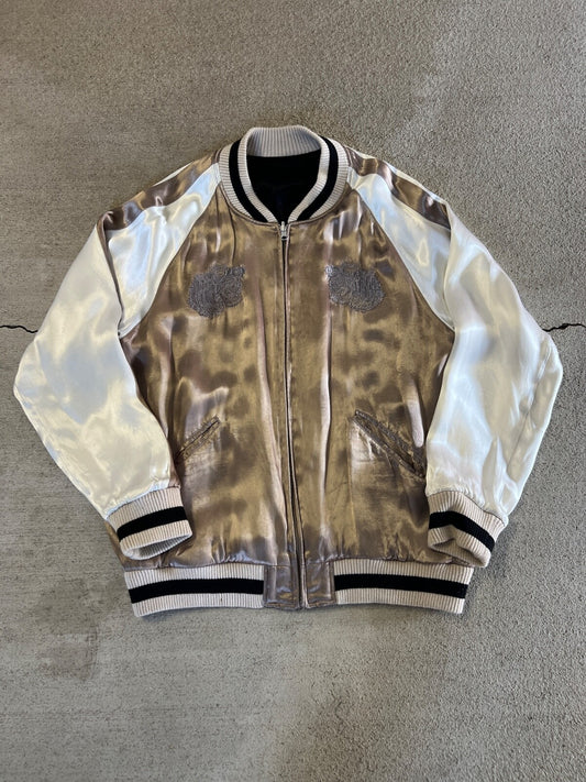 Rare United Arrows Monkeytime Reversible Souvenir Bomber Jacket